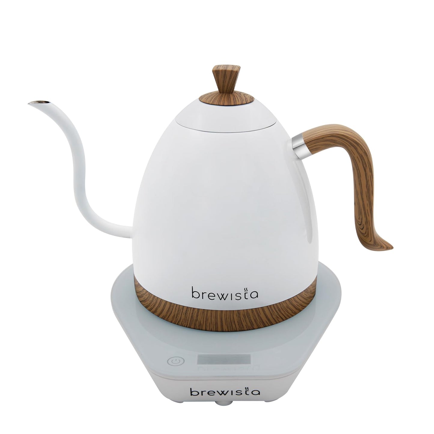 Brewista Artisan Electric Gooseneck Kettle, Water Boiler with LCD Panel, Precise Temperature Control, Fast Boiling and Keep Warm Settings for Pour-Over Coffee & Tea, Café, 1 Liter (Stainless Steel)