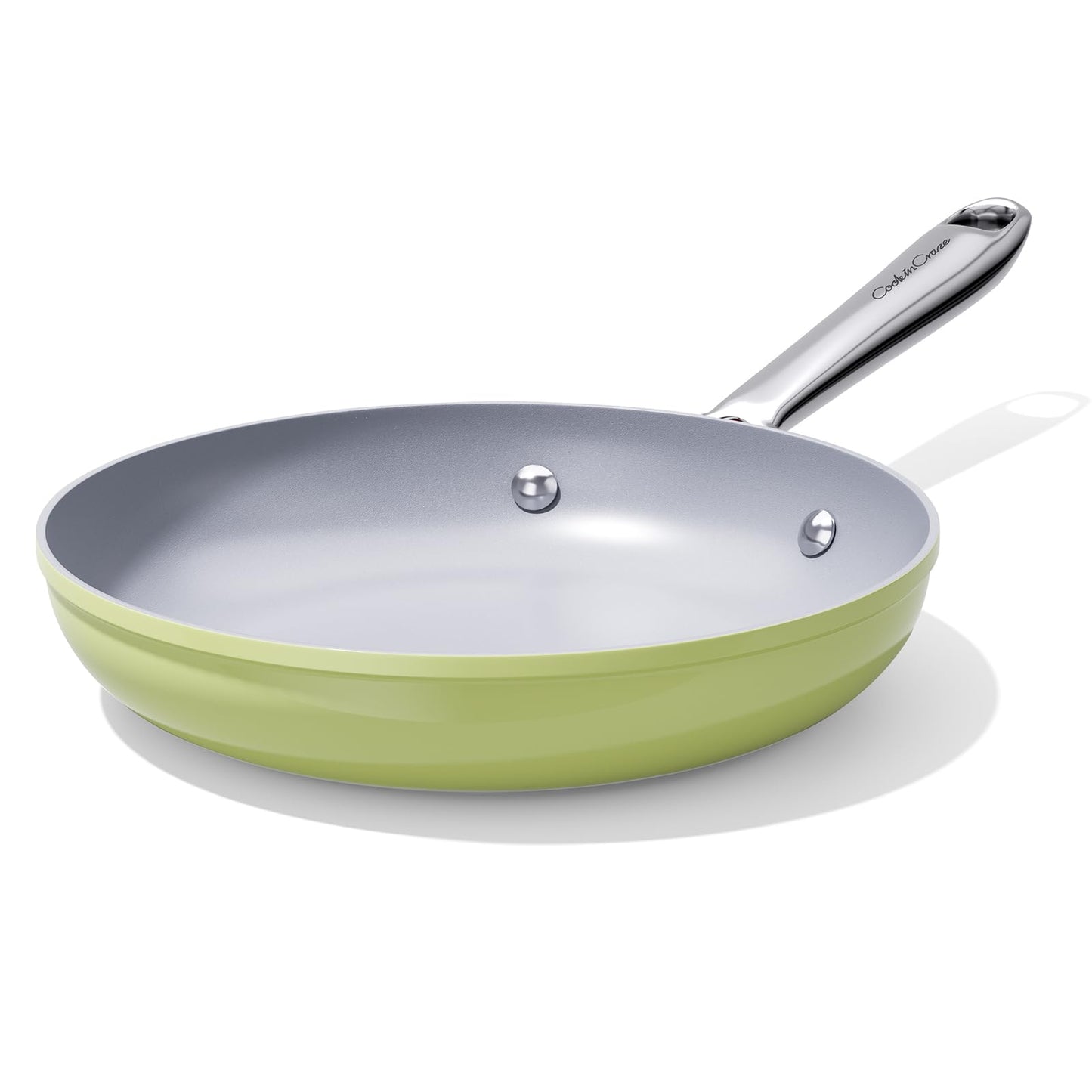 CookinCraze Premium Ceramic Frying Pan, 10 Inch Nonstick Skillet