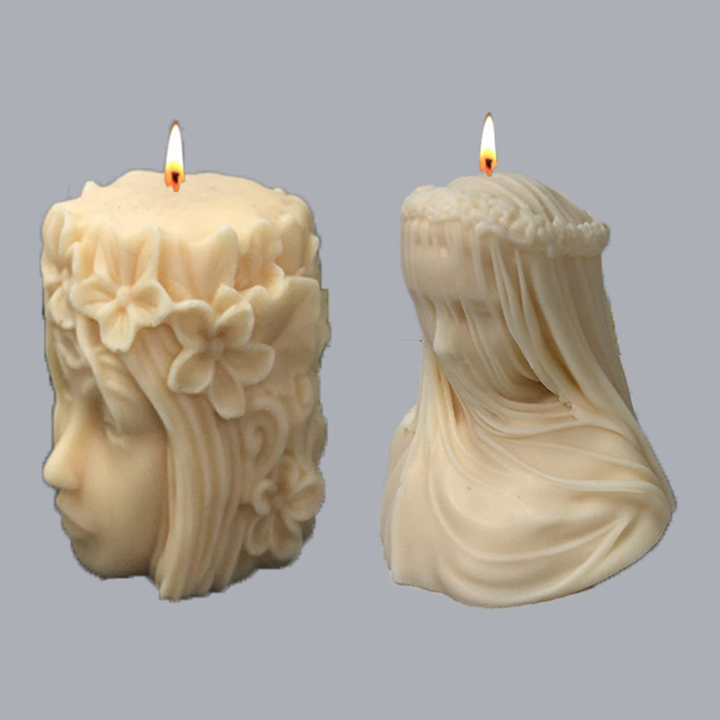 Rose Silicone Mold - Cylinder Shape for Candle, Resin, Soap & Chocolate - Decorative & Versatile