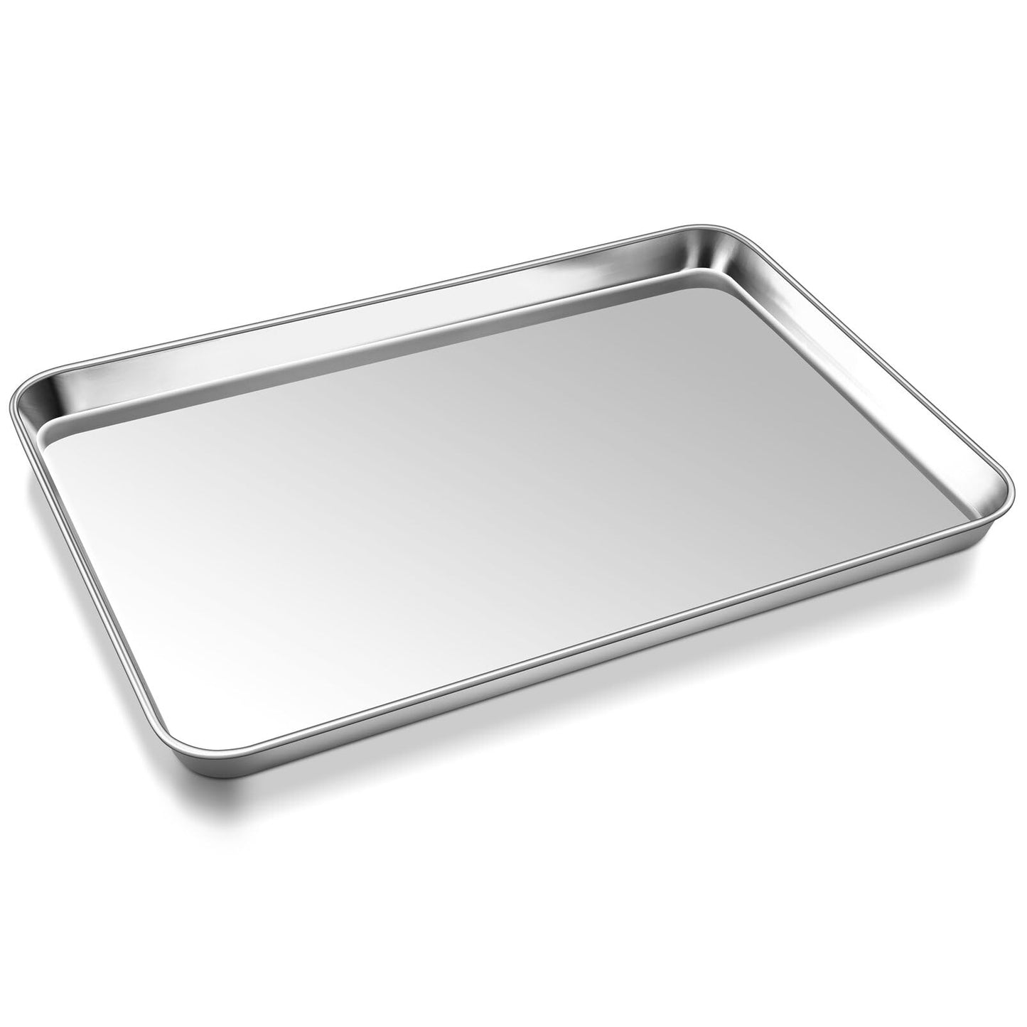 P&P CHEF Baking Sheet Pan, Stainless Steel Cookie Sheet, 12.5 Inch & 2 Pcs