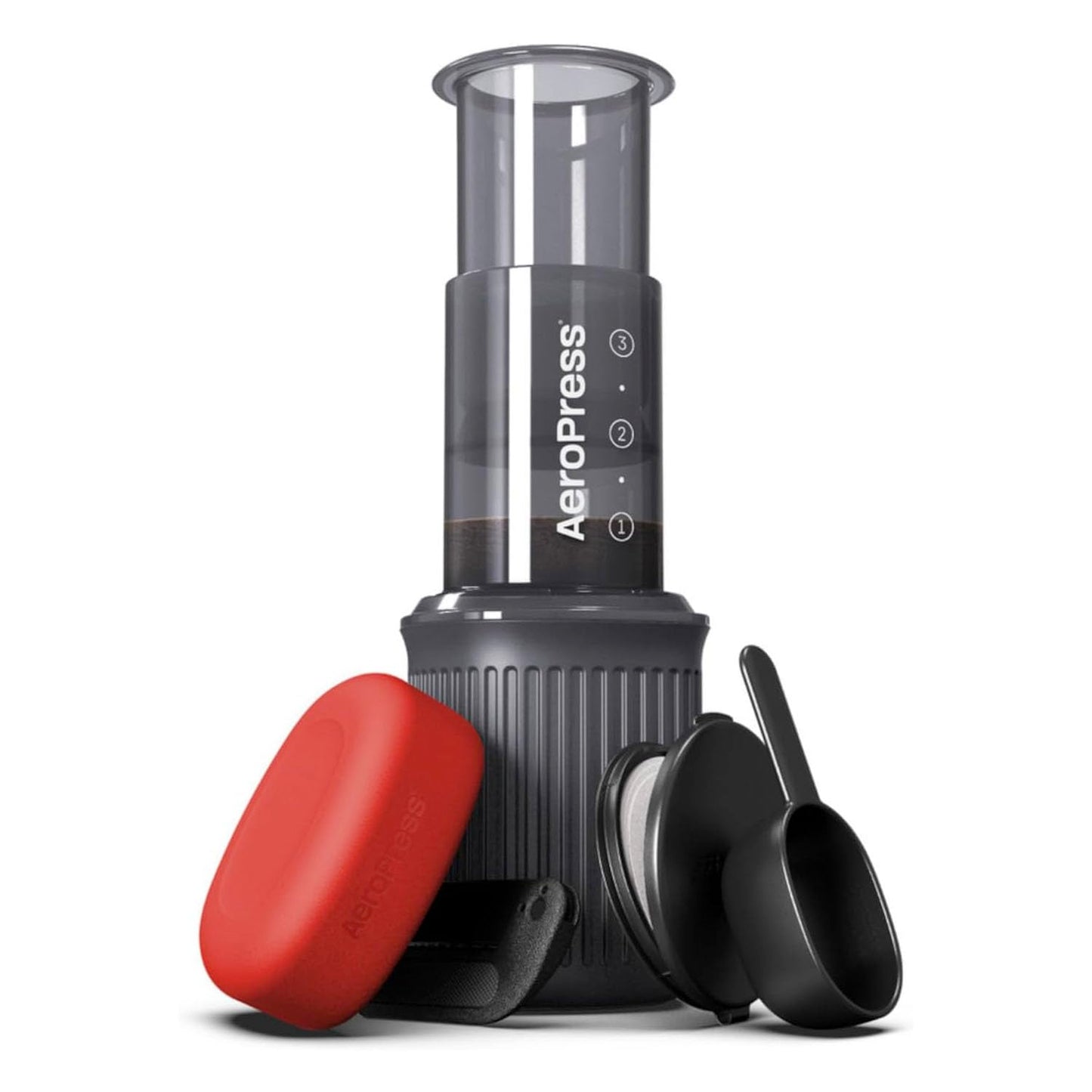 AeroPress Go Plus Portable Coffee Maker Kit, Black