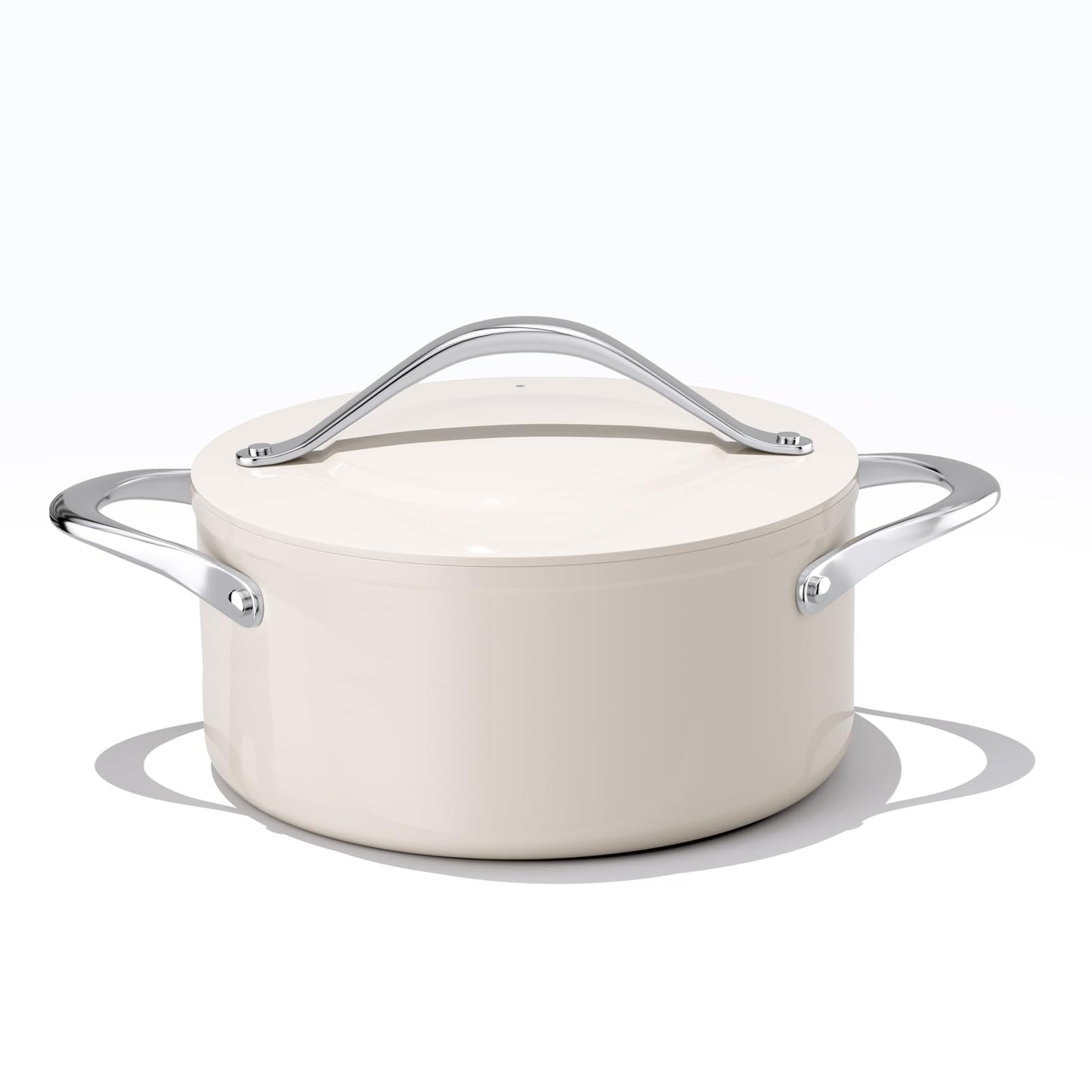 CookinCraze Ceramic Dutch Oven with Lid, 4.5 QT Nonstick Pot for Baking