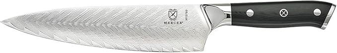 Mercer Culinary M13789 Premium Grade Super Steel, 8-Inch Serrated Bread Knife, G10 Handle