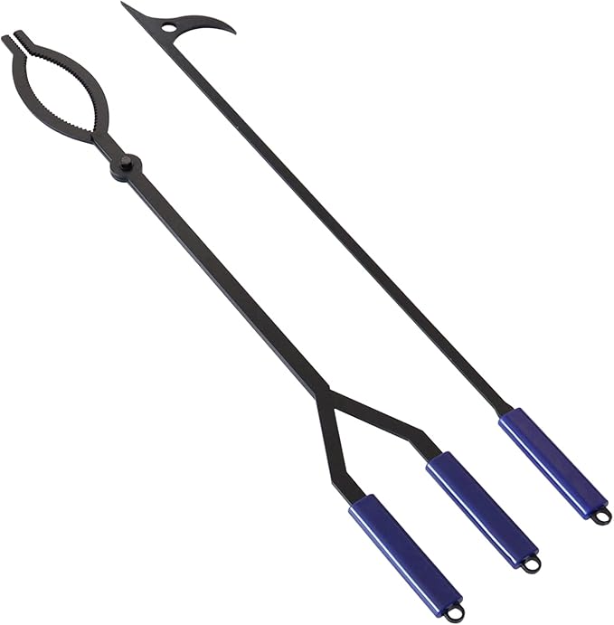 CKLT 40in Stainless Steel Fire Pit Tool Set with Stand