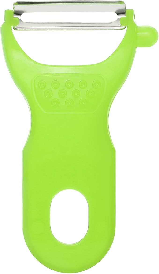uxcell Vegetable Peeler Set, 4.5 Inch Stainless Steel Potato Peeler for Apple Fruits White
