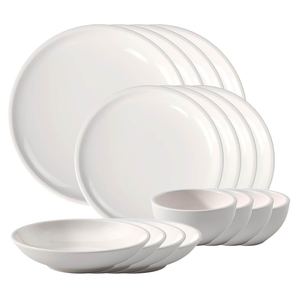 Villeroy & Boch Artesano Original 16 Piece Dinnerware Set, Creamy White