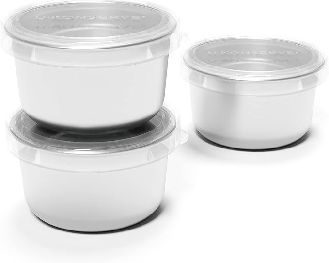 U-Konserve 3 oz Round Stainless Mini Snack Containers Set of 3