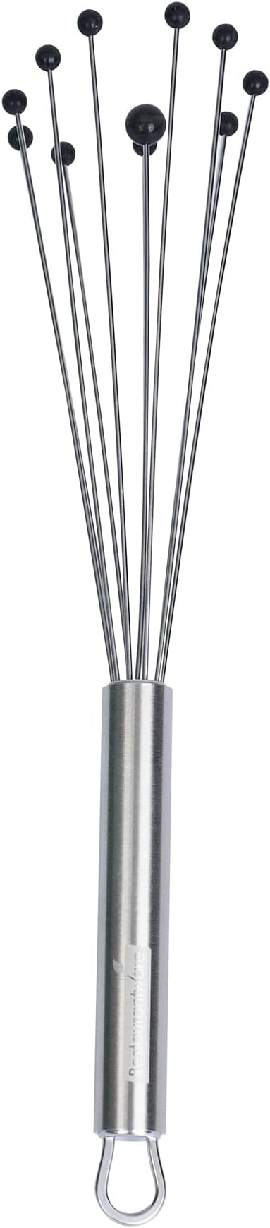 Restaurantware 12.5 in Stainless Steel Ball Whisk - 24 Pack - German Standard Egg Beater with Ergonomic Handle, Dishwasher Safe - Manual Mixer Cooking Whisk for Baking, Stirring, Sauces, Beating