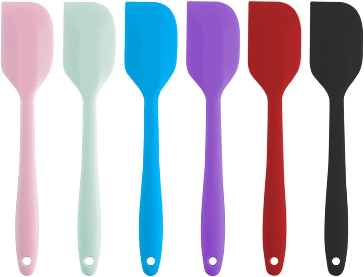 Silicone Spatulas 6 Pack 8.5 Inch Small Rubber Spatula Heat-Resistant