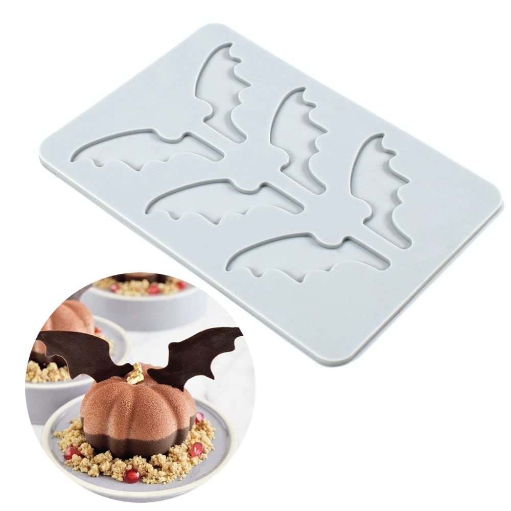 Silicone Molds 3D Hollow Leaf Chocolate Molds Honeycomb Bee Candy Mold Flower Pattern Fondant Mold Cake Topper Sugar Craft Decoration (H_Fish Bone_9.2 * 2.2 * 0.2inch)