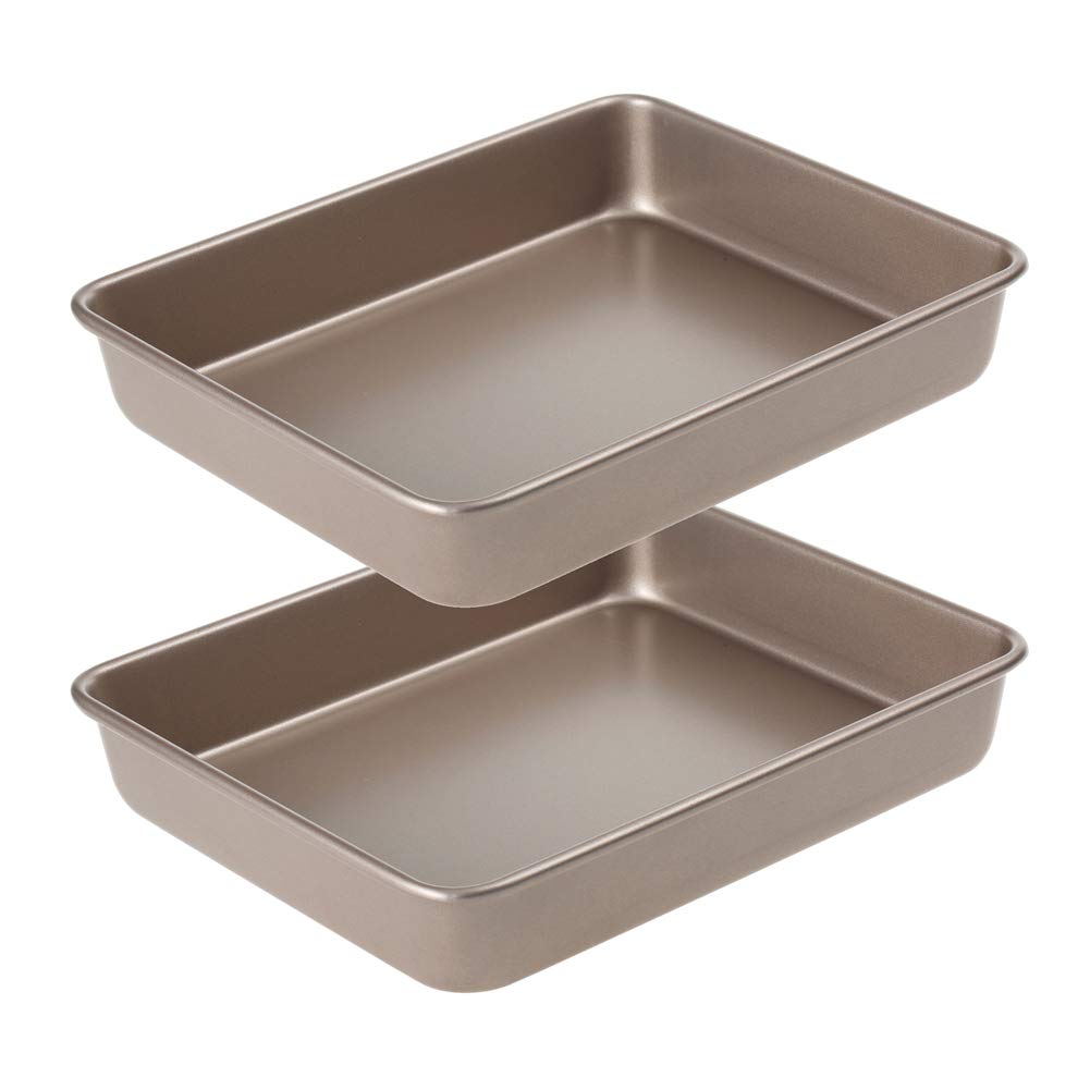 Walooza 11 Inch Nonstick Baking Sheets Set of 2, Carbon Steel Cookie Sheets for Baking, Heavy Duty & Stackable Baking Pans for Oven, Non Toxic & Easy Clean, 11x9 Inch Baking Trays