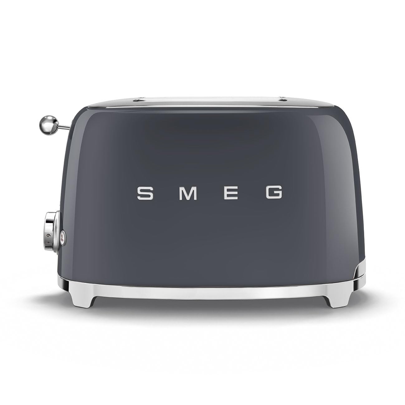 SMEG 2 Slice Toaster with 6 Presets and Defrost Function and Removable Crumb Tray TSF01RDUS, RED