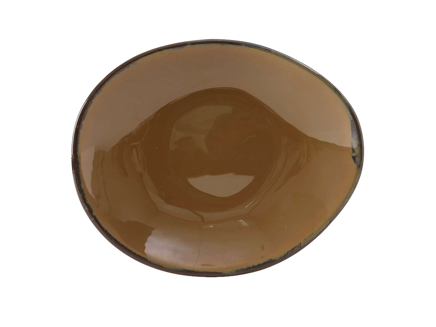 Tuxton China GAA-651 Ellipse Plate, 10" x 8-1/4", oblong, microwave & dishwasher safe, oven proof, fully vitrified, lead-free, ceramic, TuxTrendz, Artisan, Agave, Pack of 12