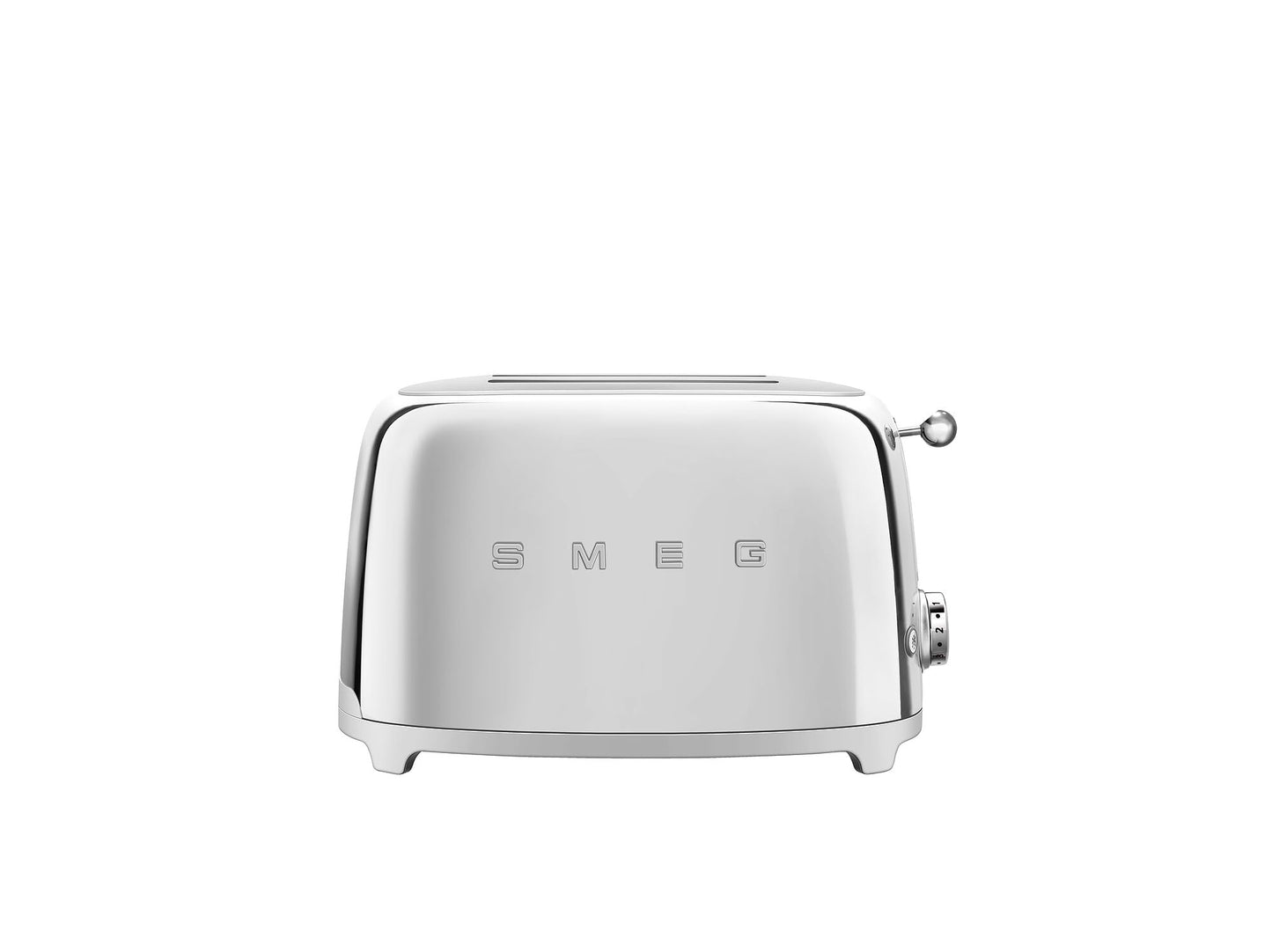 SMEG 2 Slice Toaster with 6 Presets and Defrost Function and Removable Crumb Tray TSF01RDUS, RED