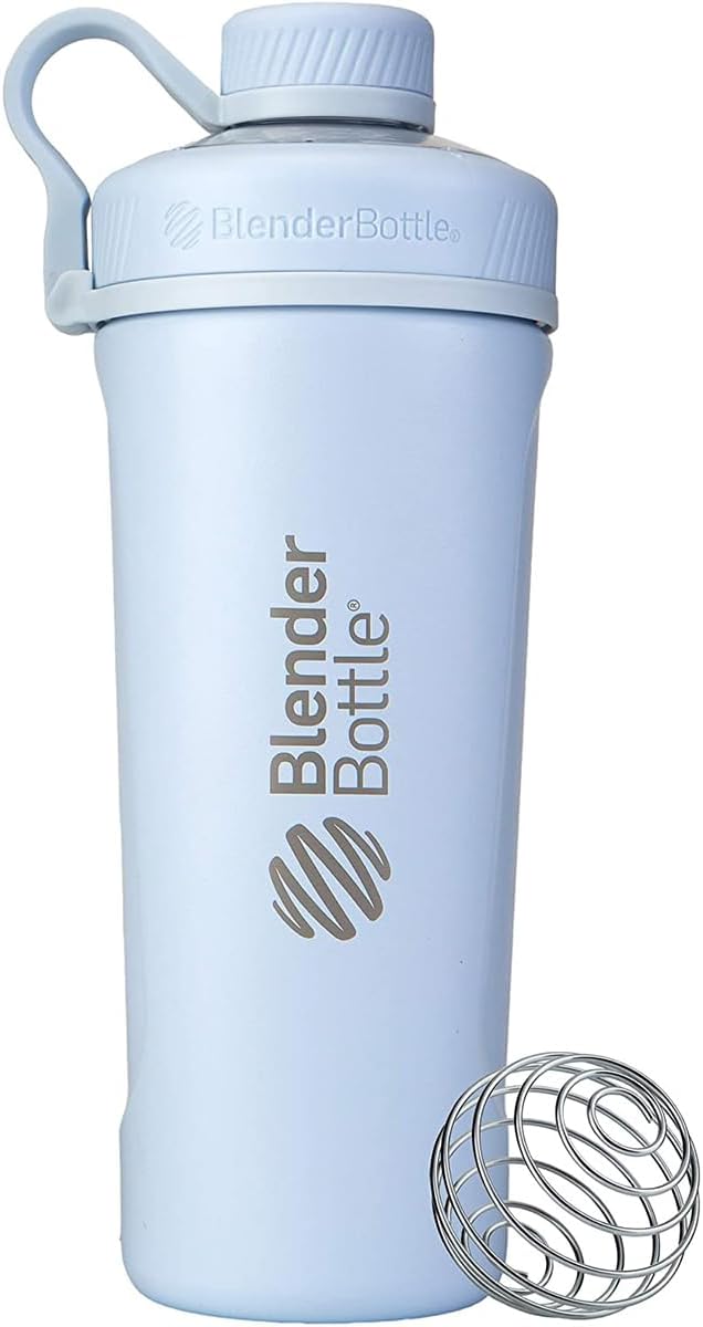 BlenderBottle Radian Stainless Steel Shaker Bottle 26 oz Rose Pink