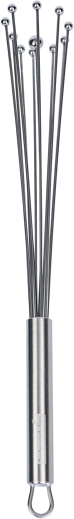 Restaurantware 12.5 in Stainless Steel Ball Whisk - 24 Pack - German Standard Egg Beater with Ergonomic Handle, Dishwasher Safe - Manual Mixer Cooking Whisk for Baking, Stirring, Sauces, Beating