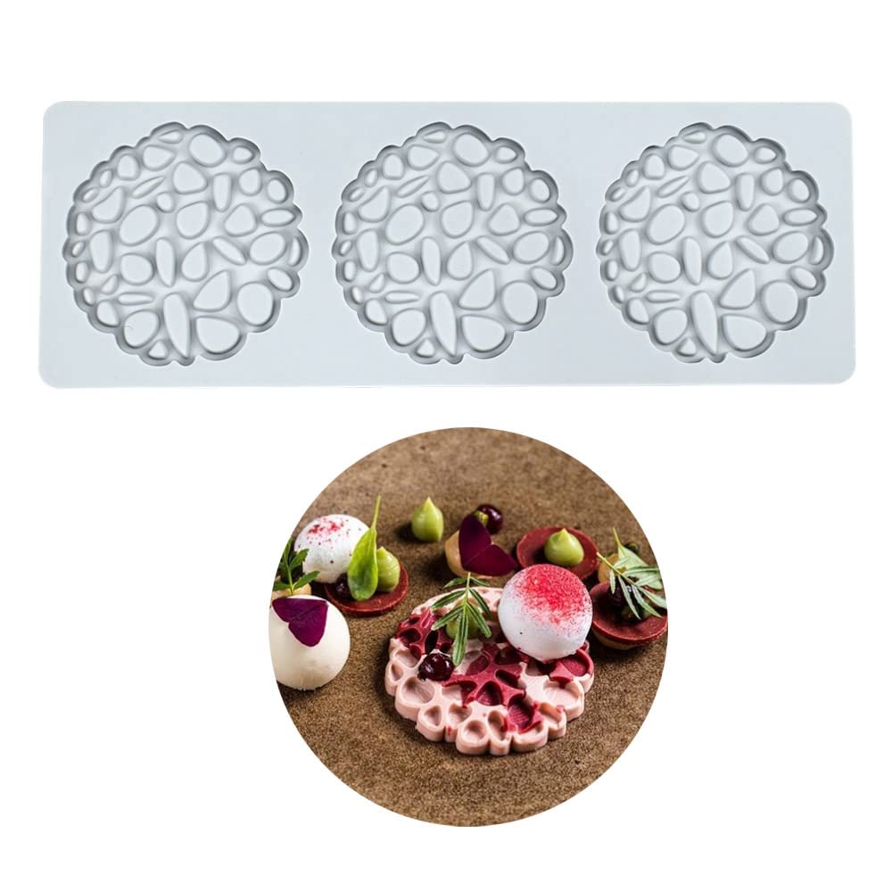 Silicone Molds 3D Hollow Leaf Chocolate Molds Honeycomb Bee Candy Mold Flower Pattern Fondant Mold Cake Topper Sugar Craft Decoration (H_Fish Bone_9.2 * 2.2 * 0.2inch)