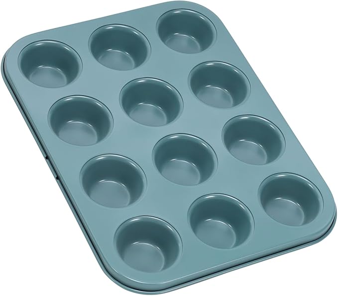 CHEFMADE Mini Muffin Pan, 12 Cups Non-Stick Tiny Cupcake Pan Bakeware