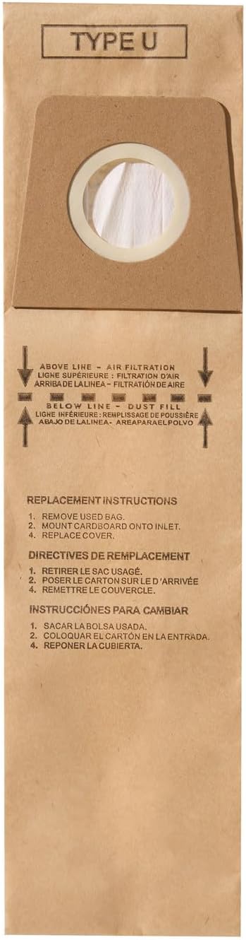 20PK Vacuum Bags for Dirt Devil Royal Type U 3920047001 3920048001