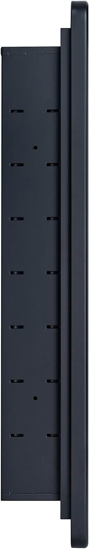 TEHOME Farmhouse Matt Black Recessed Bathroom Medicine Cabinet with Mirror Rounded Rectangle Metal Framed Medicine Cabinet with Beveled Mirror 20x30''