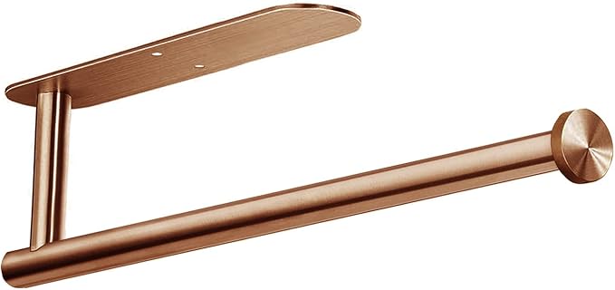 Paper Towel Holders,Paper Towels Rolls - for Kitchen,Paper Towels Bulk- Self-Adhesive Under Cabinet,Both Available in Adhesive and Screws,Stainless Steel Paper Towel Holder(Rose Gold)