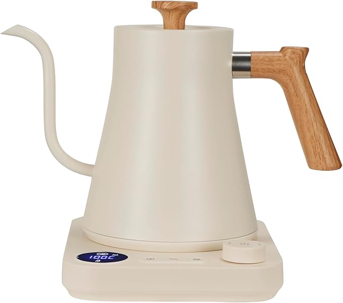 Gooseneck Electric Kettle, White, 0.9L
