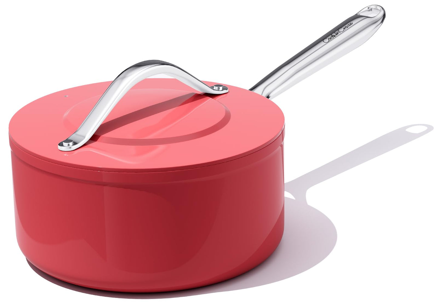 CookinCraze Premium Ceramic Sauce Pan with Lid, 3.5 QT Nonstick Saucepan