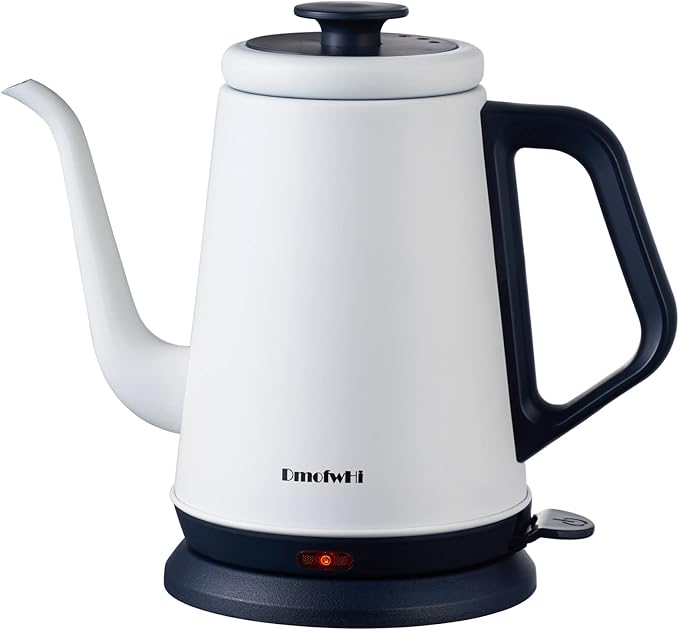 DmofwHi Gooseneck Electric Kettle(1.0L), 100% Stainless Steel BPA Free Classic Pour Over Coffee Kettle | Tea Kettle - Green