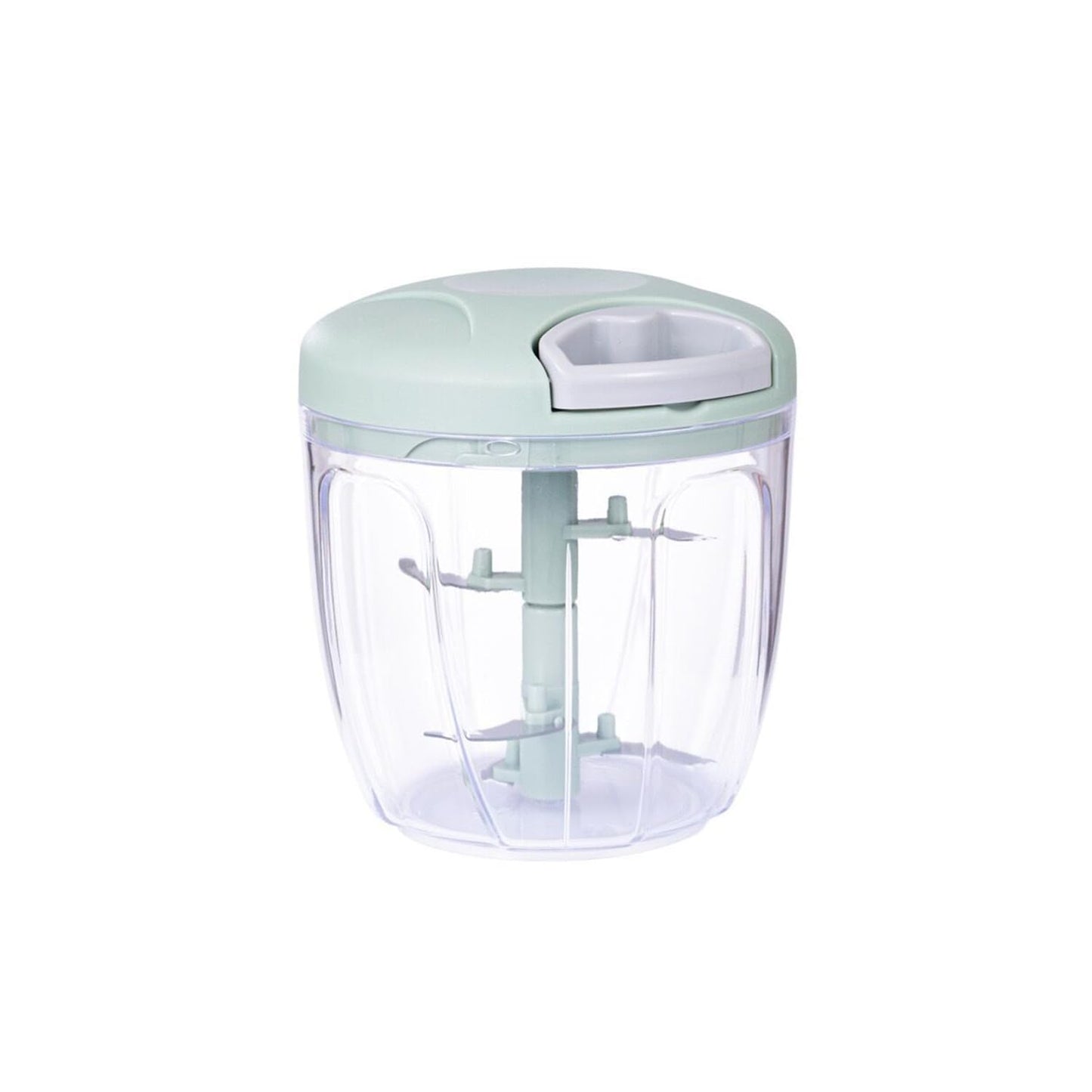 Onion Chopper, Vegetable, Garlic Chopper with Container, Kitchen Cutter,Pull String Hand Manual Food Processor Mincer Shredder for Cutting Onions Chili Ginger Seasoning Food Chopper (Green, 500ml)