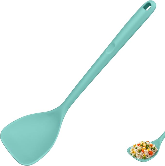 U-Taste Silicone Wok Spatula, 600ºF Heat Resistant Stir Fry, Midnight Blue