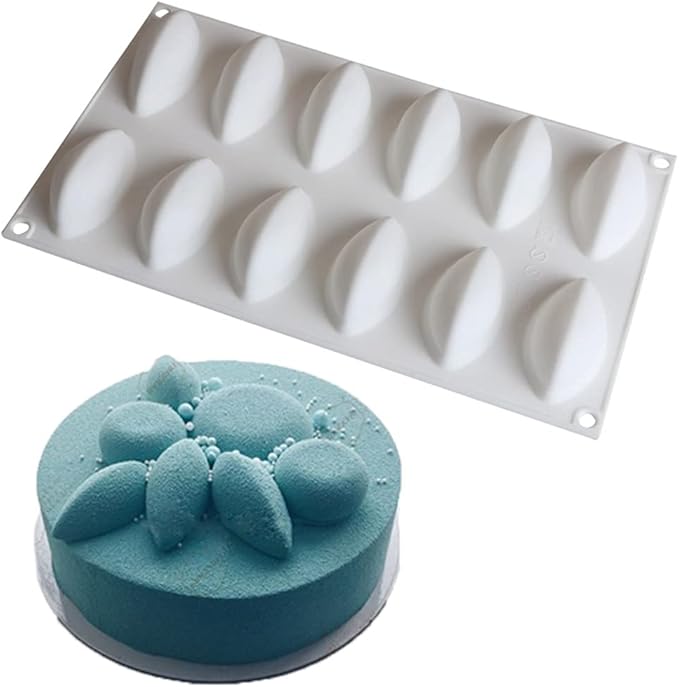 3D Hollow Leaf Fondant Lace Mold Multi Leaves Flower Candy Mold Chocolate Sugar Craft Cake Decoration Cupcake Top (C Coconut Tree_11.52 * 3.6 * 0.12inch)