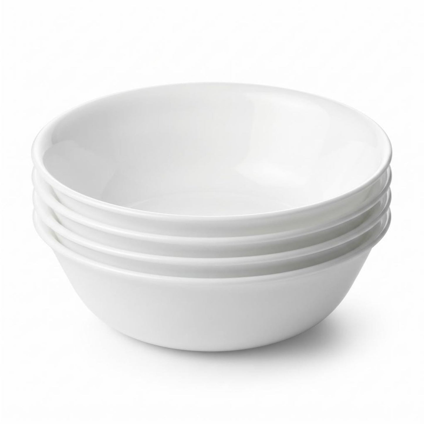 Corelle Vitrelle 6-Piece Salad Appetizer Plate Set Triple Layer Glass and Chip Resistant, 6-3/4-Inch Lightweight Round Plates, Winter Frost White