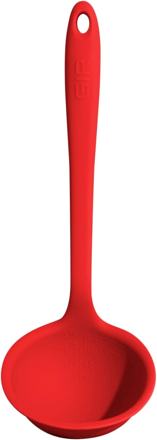 GIR: Get It Right Silicone Ladle Spoon –High Heat Resistant Kitchen Tool, Durable Cooking Utensil for Serving Soups, Stews, Sauces, and Dressings, Ultimate - 13IN - Slate