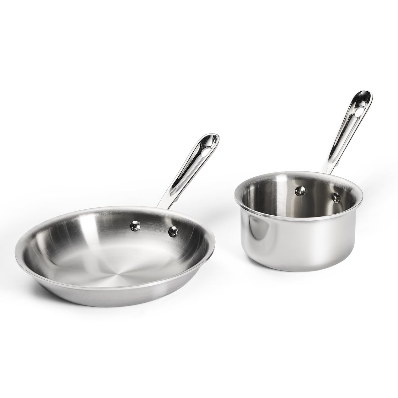 All-Clad D3 Stainless Steel 2-Piece Cooking Set, Made in the USA