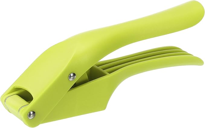 uxcell Garlic Press, 7.5 Inch Stainless Steel Garlic Slicer Crusher Tool Kitchen Utensil for Home Cooks and Professional Chefs, Black