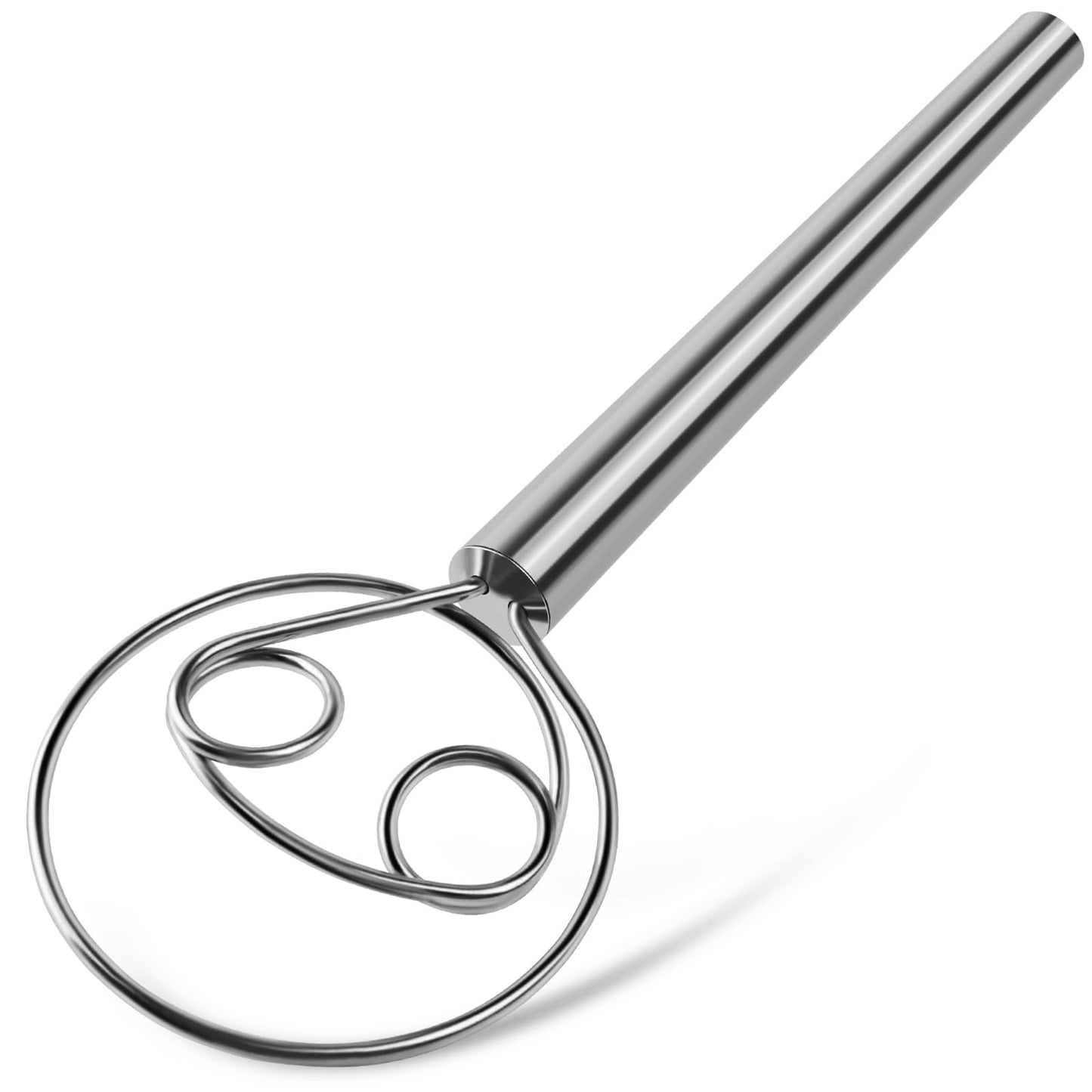 TEEVEA Danish Dough Whisk, Stainless Steel for Sourdough Bread