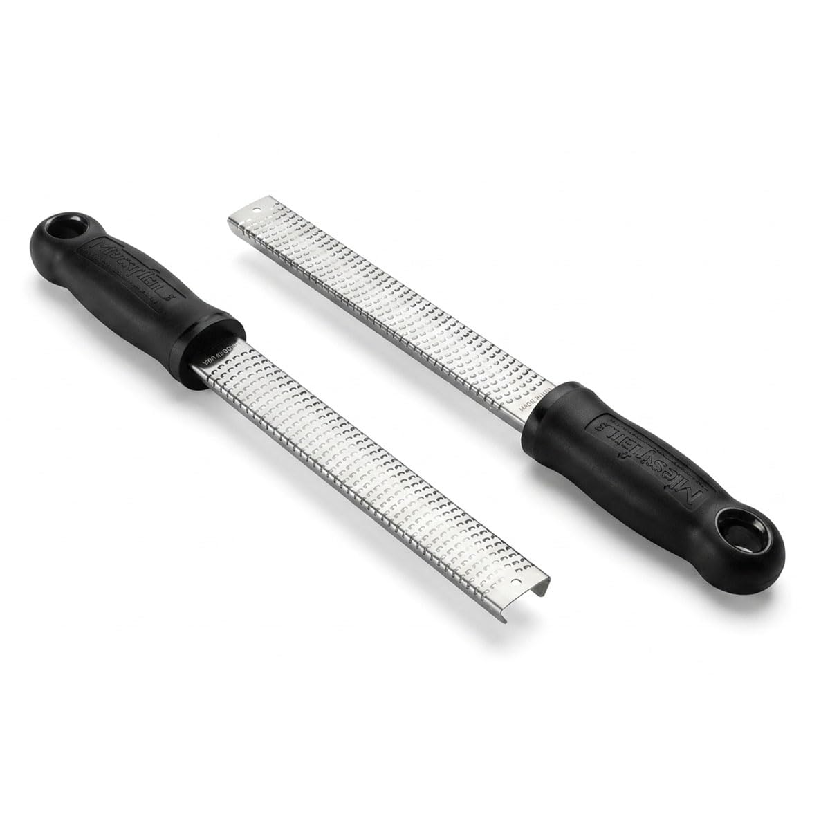 Microplane Classic Twin Pack - 12" Black Zester Grater with Surgical-Grade Stainless Steel Blade