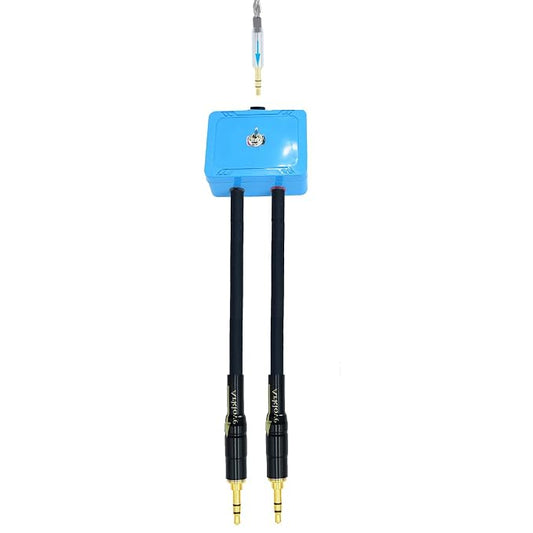 1ft Sound Channel swicher 1/8" aux Input 3.5mm Female to 2X 3.5 Output Switch