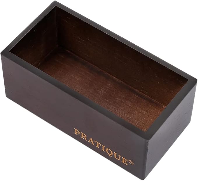 PRATIQUE Bamboo Drawer Organizer - Kitchen Utensil Organizer Silverware Tray Cutlery Holder，Office Desk Supplies and Accessories (12x3x2.6 inch)