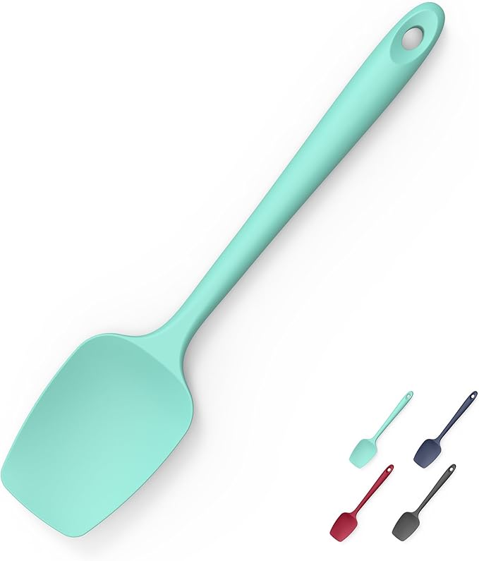Doosu 600°F Heat Resistant Silicone Large Spatula, 11.4in, Aqua Sky
