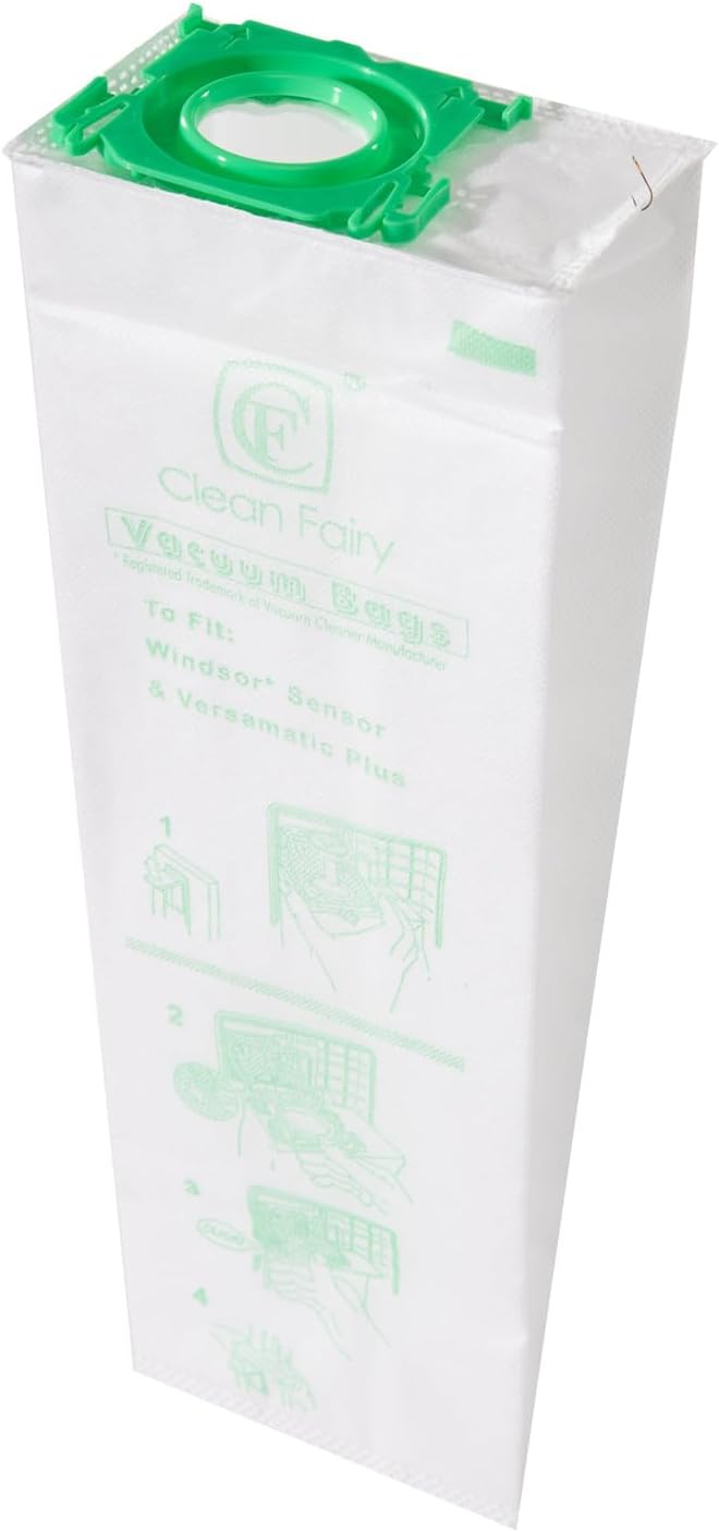 12PK Micro Vacuum Bags for Sebo C/G/X & Windsor S12/S15/SR Series