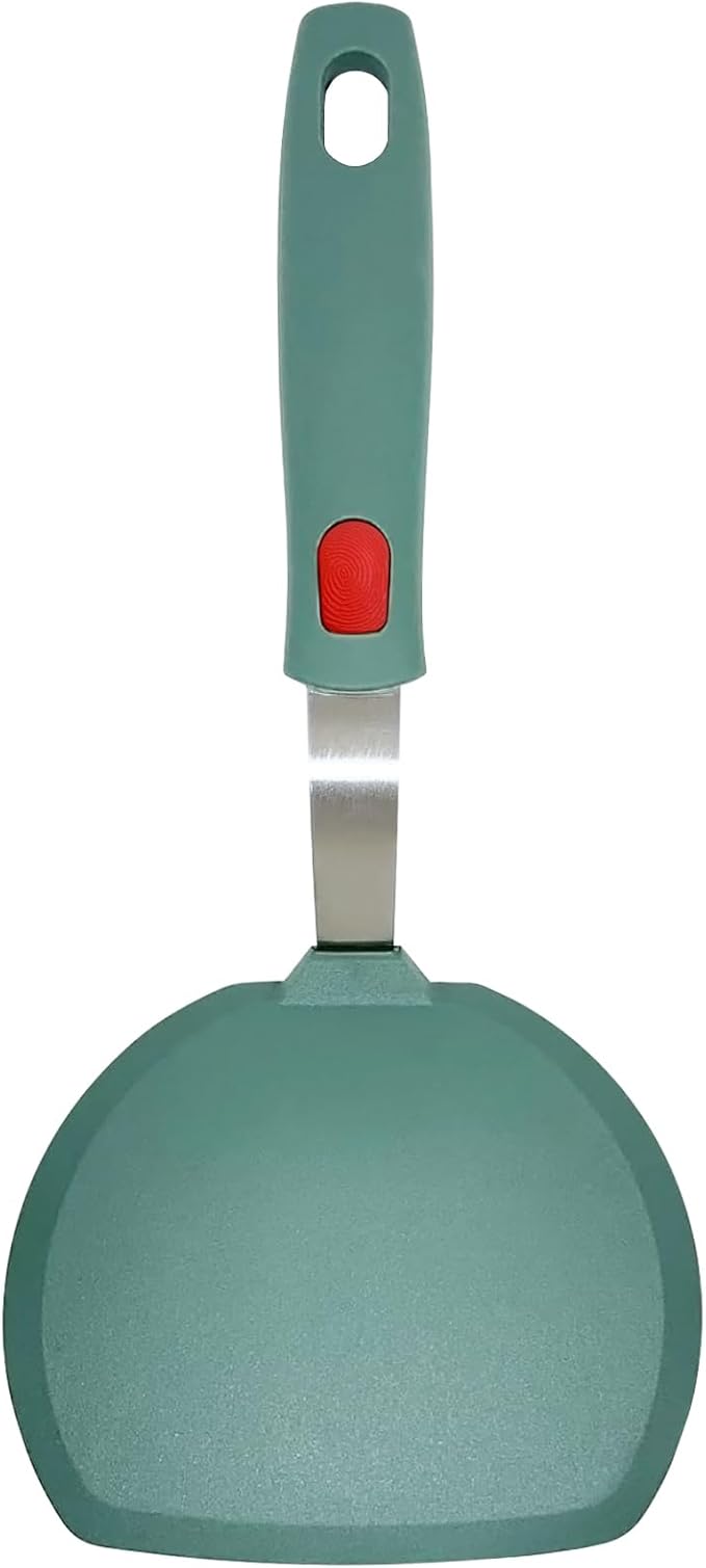 Silicone Spatula Turner, Heat Resistant Pancake Spatula for Non Stick Frying Pan, Wide Slotted Omelette Egg Spatula Fish Spatula Cooking Spatula for Kitchen Use Thin Flexible Spatula Dishwasher Safe