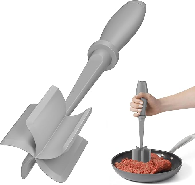 2Pack Meat Chopper Upgrade Hamburger Smasher, Masher for Ground Beef