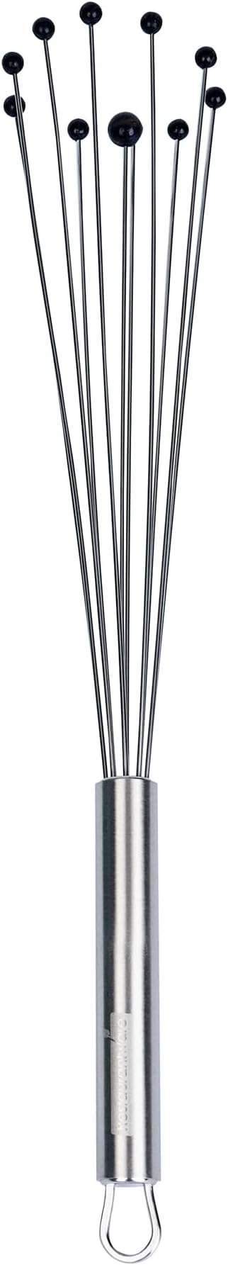 Restaurantware 12.5 in Stainless Steel Ball Whisk - 24 Pack - German Standard Egg Beater with Ergonomic Handle, Dishwasher Safe - Manual Mixer Cooking Whisk for Baking, Stirring, Sauces, Beating