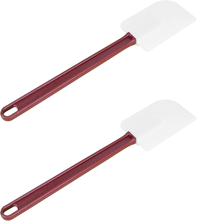 Heat Resistant Silicone Scraper Spoonula Commercial Rubber Spatula, 13.5IN