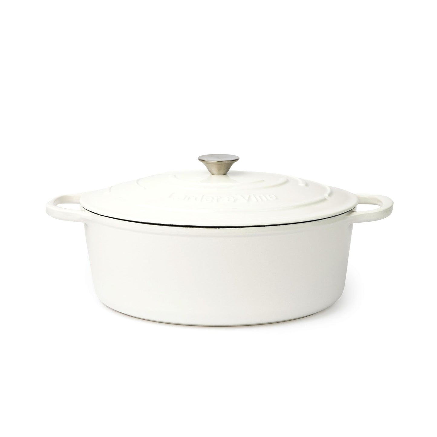 Larder & Vine 5.7 qt Enameled Cast Iron Dutch Oven Pot with Lid, Cabernet