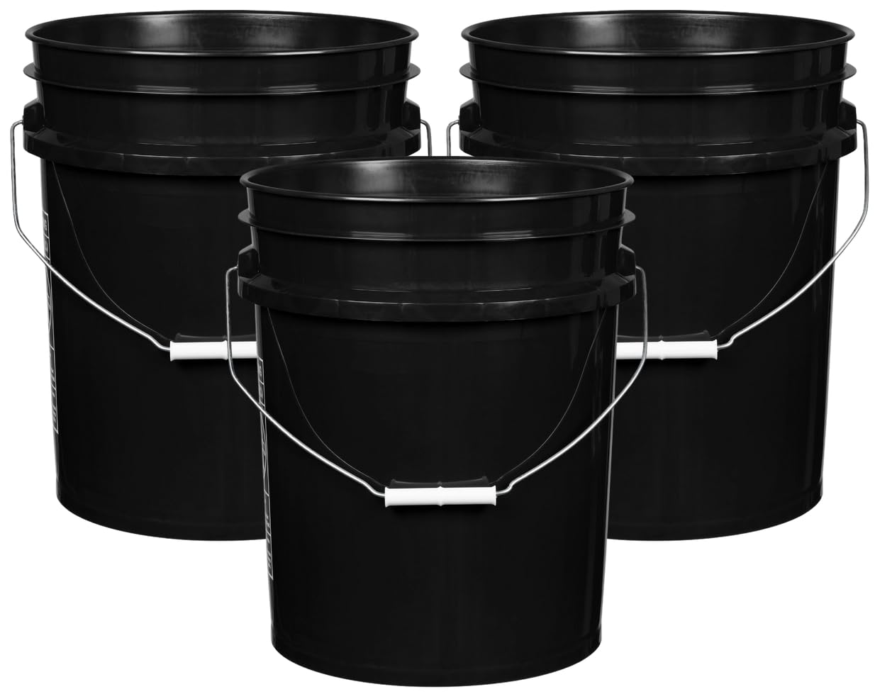 House Naturals 5 Gallon Premium HPDE Plastic Bucket - Made in USA Food Grade Container, BPA Free All Purpose Pail (5, Red)