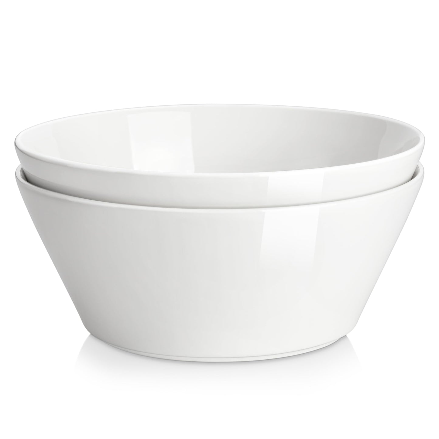 MALACASA 35 OZ Soup Bowls Set of 4, White Bowls Deep Cereal Ramen Bowl
