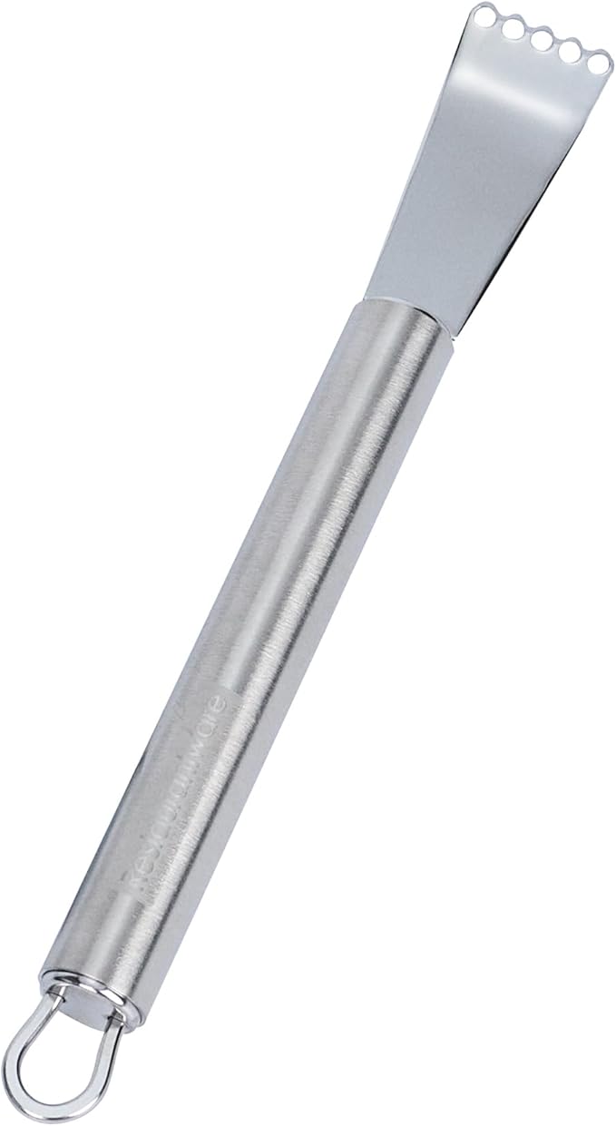 Restaurantware Stainless Steel Citrus Zester - 24 Pack - German Standard Lemon Zester Bar Tool with Precision Blades, Dishwasher Safe - Fruit Zesting Peeler Tool for Cooking, Baking, Cocktails
