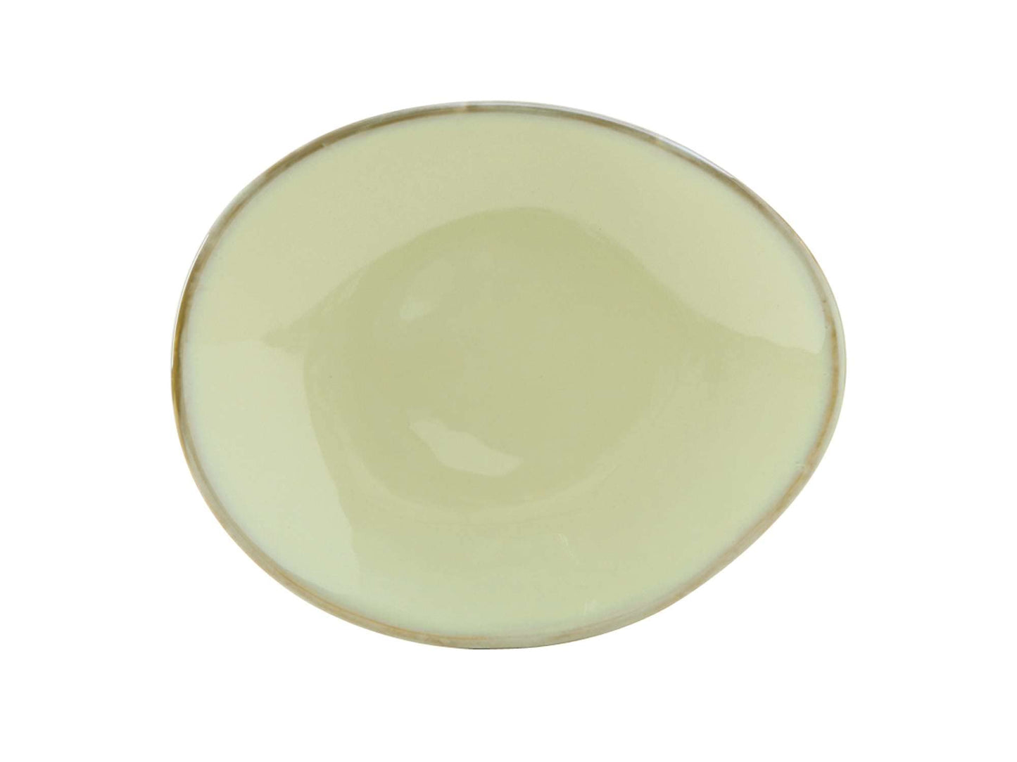 Tuxton China GAA-651 Ellipse Plate, 10" x 8-1/4", oblong, microwave & dishwasher safe, oven proof, fully vitrified, lead-free, ceramic, TuxTrendz, Artisan, Agave, Pack of 12
